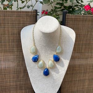 Blue Gem Stone Necklace